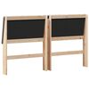 vidaXL Gepolstertes Kopfteil Taupe 160 cm Massives Kiefernholz