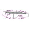 vidaXL Bettgestell Braun 140 x 190 cm