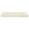 vidaXL Palettenkissen Creme 120x40x12 cm Stoff