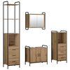 vidaXL Badezimmerschrank-Set 4 stk. Artisan-Eiche 40 x 36 x 200,5 cm