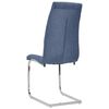 vidaXL Freischwinger 6 Stk. Blau Stoff