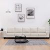 vidaXL 5-Sitzer-Sofa Creme Stoff