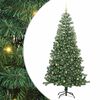 vidaXL Weihnachtsbaum mit 300 LEDs mit St&auml;nder Gr&uuml;n 240 cm PVC