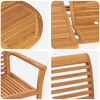 vidaXL Garten Essgruppe 7 pcs Braun Massivholz Teak