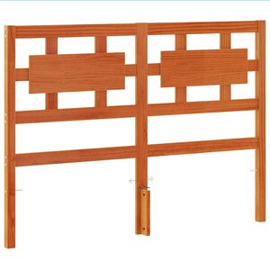 vidaXL Kopfteil Wachsbraun 135 cm Massivholz Kiefer