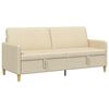 vidaXL Sofa mit Stauraum Creme 192 x 78 x 87 cm Polyester