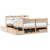 vidaXL Massivholzbett ohne Matratze 160x200 cm Kiefernholz