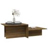 vidaXL Couchtisch Braun Eichen-Optik 111,5x50x33 cm Holzwerkstoff