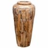 vidaXL Deko-Vase 40 x 80 cm Massivholz Teak
