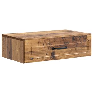 vidaXL Wandmontierter Beistelltisch Altholz 59 x 34,5 x 17 cm