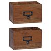 vidaXL Bleistiftetui Mehrfarbig 18 x 10 x 12 cm Massives Mahagoni Holz