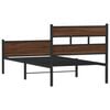 vidaXL Bettgestell ohne Matratze Braun Eiche 100x190 cm Holzwerkstoff