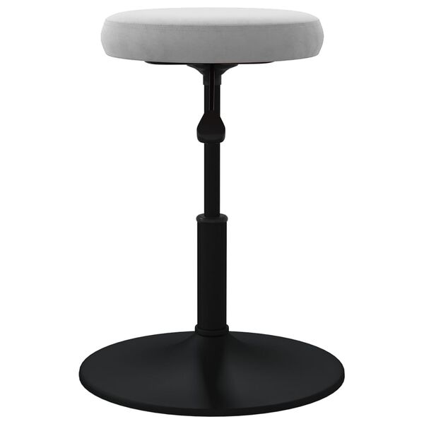 vidaXL Esszimmerst&uuml;hle 2 Stk. Hellgrau Samt