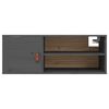 vidaXL Wandschrank Grau 80x30x30 cm Massivholz Kiefer