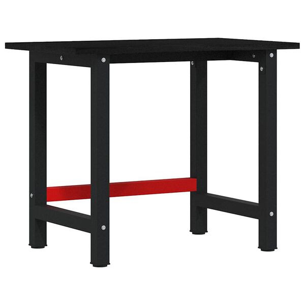 vidaXL Werkbank Dunkelbraun 100x60x81,5 cm Massivholz Eiche