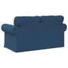 vidaXL Sofa Blau Gesamtabmessungen: 155 x 82 x 80 cm (B x T x H) Samt