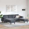 vidaXL Sofa Set Dunkelgrau Samt