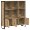 vidaXL B&uuml;cherregal 2 pcs Kunsthandwerk Eiche 99,5 x 30 x 108 cm