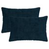 vidaXL Kissenbezug 2 stk. HEERLEN Marineblau 50 x 70 cm
