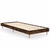 vidaXL Bettgestell ohne Matratze R&auml;uchereiche 75x190 cm Holzwerkstoff