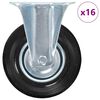 vidaXL 16 Stk. Bockrollen 125 mm