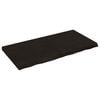 vidaXL Tischplatte Dunkelbraun 120x60x(2-6)cm Massivholz Eiche
