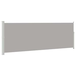 vidaXL Ausziehbare Seitenmarkise 160x514 cm Grau