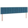 vidaXL Aufbewahrungsbett mit Matratze Dunkelblau 200 x 200 cm Samt