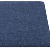 vidaXL Wandpaneele 12 Stk. Blau 30x15 cm Stoff 0,54 m²