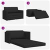 vidaXL Schlafsofa 110cm Schwarz Stoff