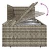 vidaXL 8-tlg. Garten-Lounge-Set mit Kissen Grau Poly Rattan