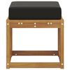 vidaXL Outdoor Hocker Bank Massivholz Akazie Natur