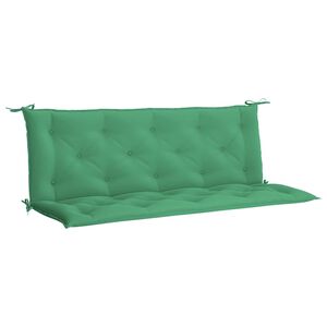 vidaXL Gartenbank-Auflage Gr&uuml;n 150x(50+50)x7 cm Oxford-Gewebe