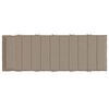 vidaXL Sonnenliegen-Auflage Taupe 180x60x4 cm Oxford-Gewebe