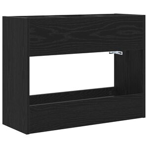 vidaXL Sonnenschirmhalter Schwarz Eichen-Optik 65 x 24 x 50 cm