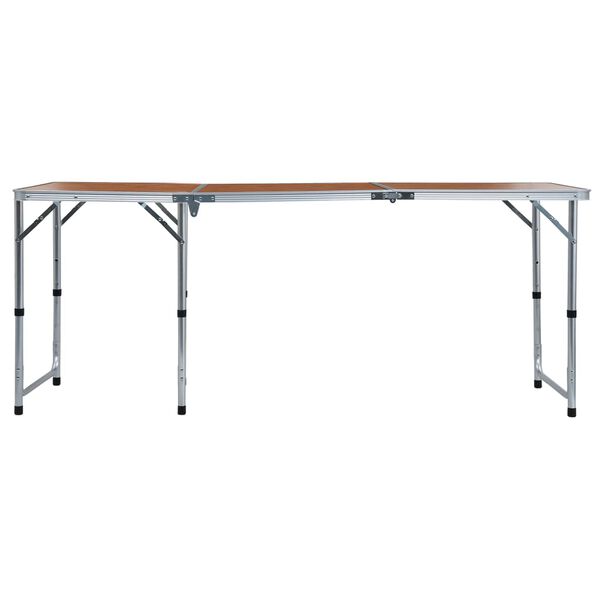 vidaXL Klappbarer Campingtisch Aluminium 180 x 60 cm