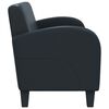 vidaXL Sofa 2-Sitzer Kunstleder Schwarz