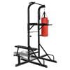 vidaXL Fitness Kraftturm mit Trainingsbank und Boxsack