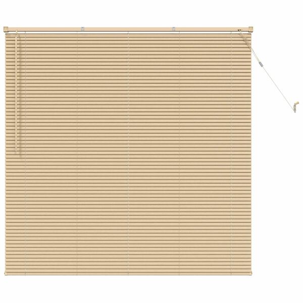 vidaXL Venetianer Jalousie Hellbraun mit Muster 150 x 140 cm PVC