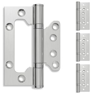 vidaXL Scharnier 4 stk. 100 x 75 x 13 mm Silber Stahl
