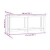 vidaXL Werkbank 180x50x80 cm Massivholz Kiefer
