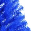 vidaXL K&uuml;nstlicher Halb-Weihnachtsbaum mit St&auml;nder Blau 120 cm PVC