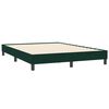 vidaXL Boxspringbett mit Matratze Dunkelgr&uuml;n 160x210 cm Samt