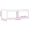 vidaXL TV-Schrank mit LED-Leuchten Altholz-Optik 75x35,5x25 cm
