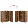 vidaXL TV-Schrankset Wandmontiert 4 pcs Altholz Holzwerkstoff