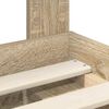 vidaXL Bettrahmen Sonoma-Eiche 90 x 190 cm Massives Kiefernholz