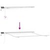vidaXL Markise mit LED-Beleuchtung Manuell Anthrazit & Weiß 300x250 cm