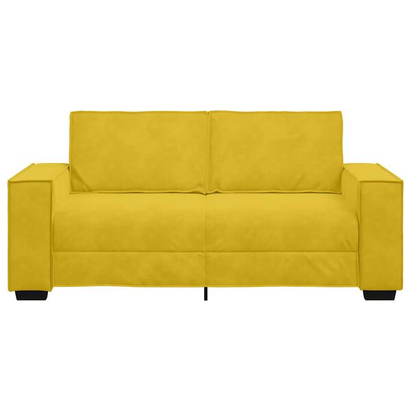 vidaXL 2-Sitzer-Sofa Gelb 180x78x84 cm Samt
