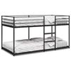 vidaXL Etagenbett ohne Matratze Schwarz 100x200 cm Stahl