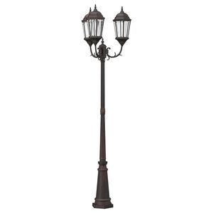 vidaXL Garten-Licht Bronze 61 x 53 x 235 cm Aluminium und Glas